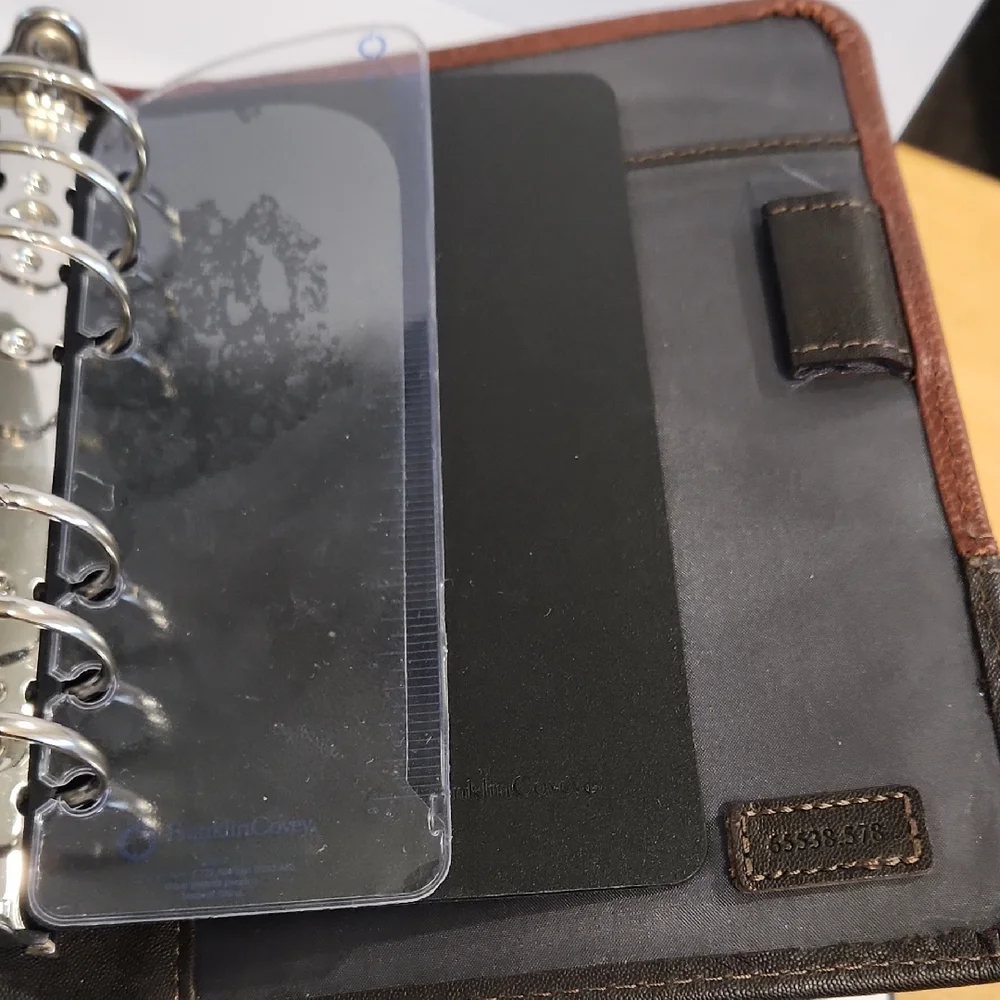 Franklin Covey Two-Tone Brown Leatherette Journal Cover